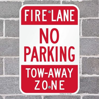 Laminated Aluminum Safety No Parkingfire Lane Signs ODM