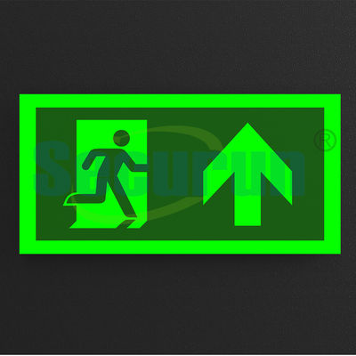 Odm Aluminum Safety Route Hotel Fire Evacuation Signs Glow In The Dark