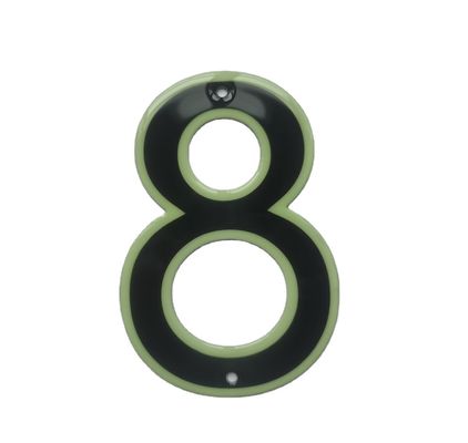 Customized Reflective House Numbers Signs Glow In The Dark For Street Door