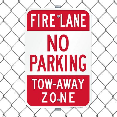 Laminated Aluminum Safety No Parkingfire Lane Signs ODM