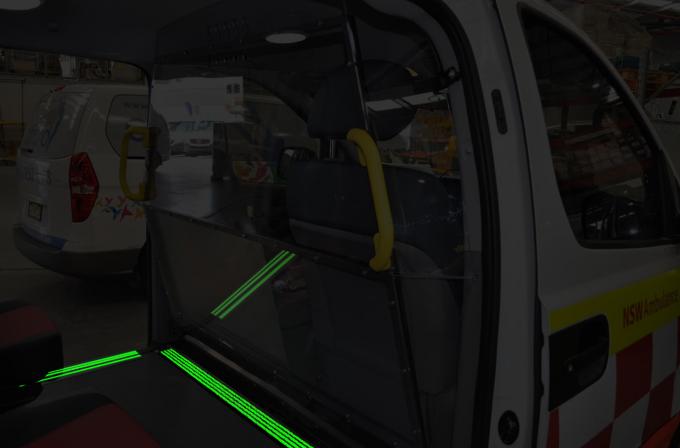 Self-luminous σημάδια ασφάλειας για την ειδική συνέλευση 6 οχημάτων